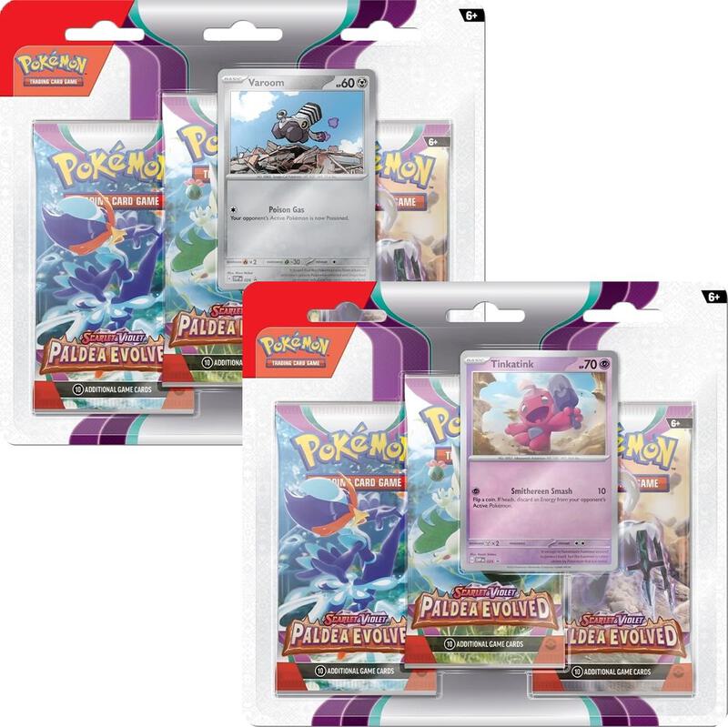 Paldea Evolved 3 Pack Blister [Set of 2] Pokemon card from SV02: Paldea Evolved