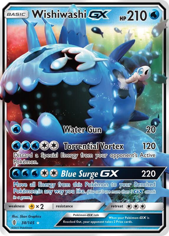 Wishiwashi GX Pokemon card from SM - Guardians Rising