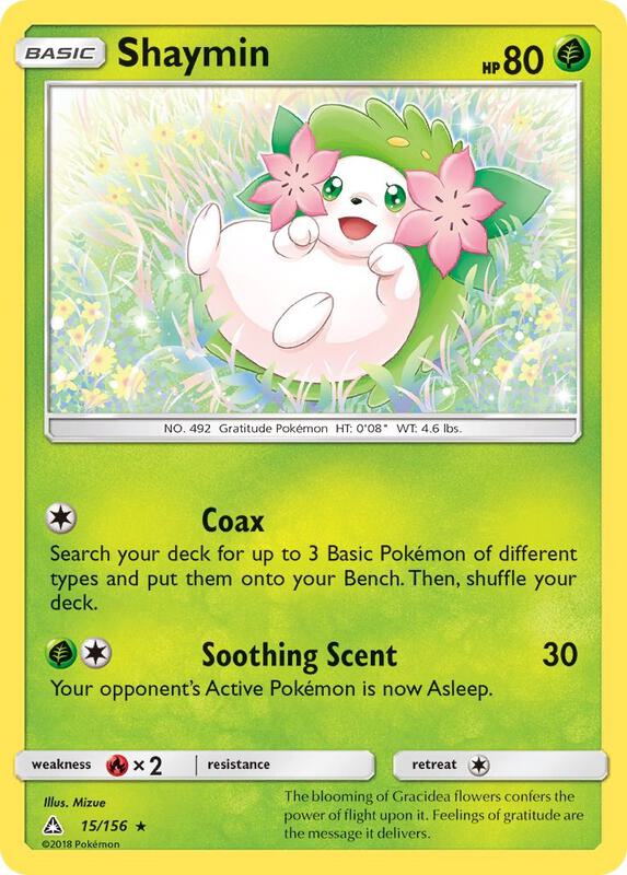Shaymin (15) Pokemon card from SM - Ultra Prism