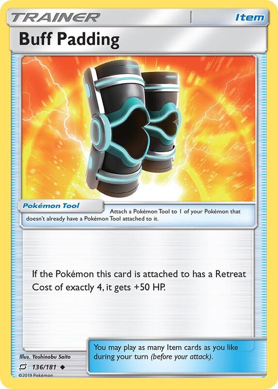 Buff Padding Pokemon card from SM - Team Up