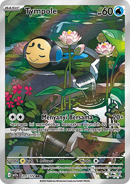 Tympole Pokemon card from Black White IDTH