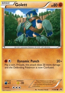 Golett Pokemon card from Noble Victories