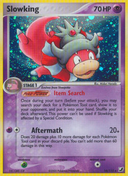 Slowking Pokemon card from EX Unseen Forces