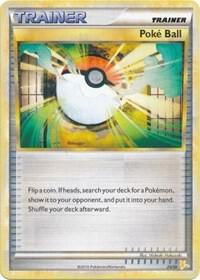 Poke Ball (Raichu) Pokemon card from HGSS Trainer Kit: Gyarados & Raichu
