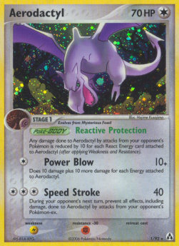 Aerodactyl Pokemon card from EX Legend Maker