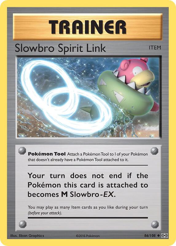 Slowbro Spirit Link Pokemon card from XY - Evolutions