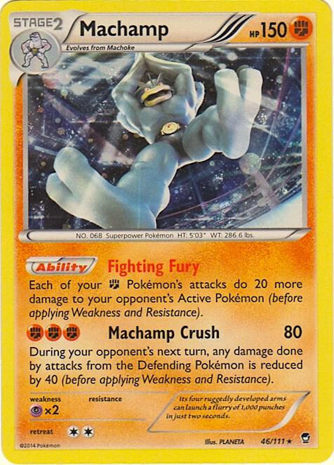 Machamp Pokemon card from Blister Exclusives