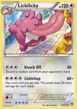 Lickilicky Pokemon card from Furious Fists