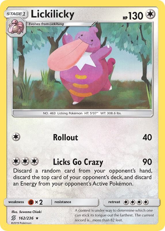 Lickilicky Pokemon card from SM - Unified Minds
