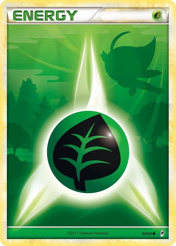 Grass Energy Pokemon card from Call of Legends