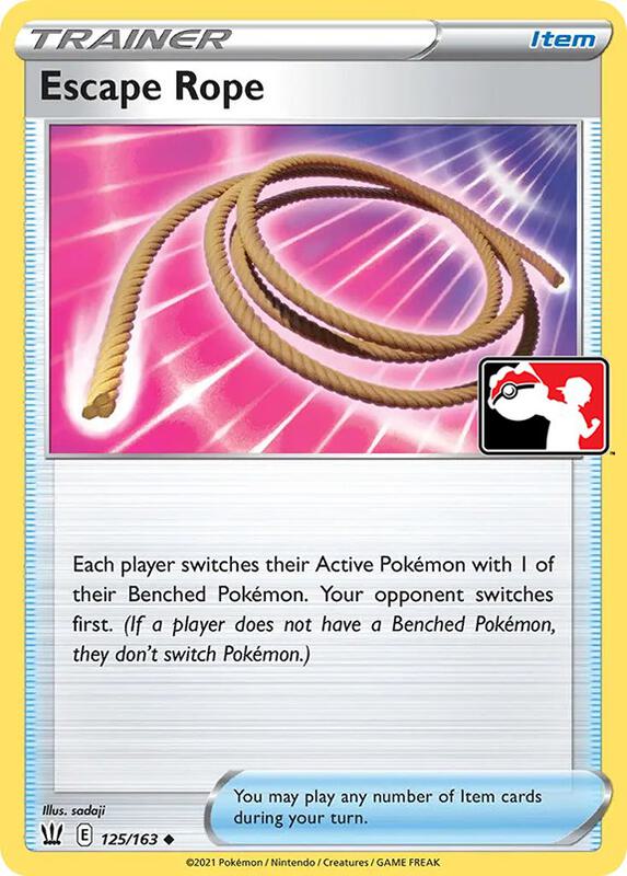 Escape Rope Pokemon card from Prize Pack Series Cards