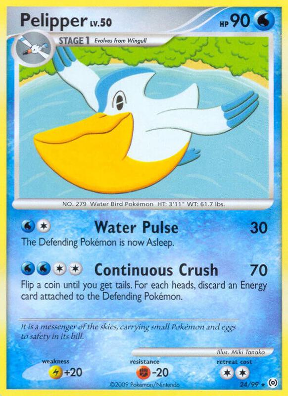 Pelipper (24) Pokemon card from Arceus