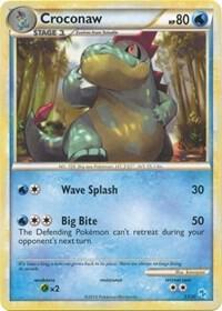 Croconaw (#17) Pokemon card from HGSS Trainer Kit: Gyarados & Raichu