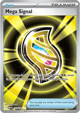 Mega Signal Pokemon card from Mega Evolution