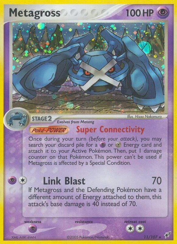Metagross Pokemon card from Deoxys