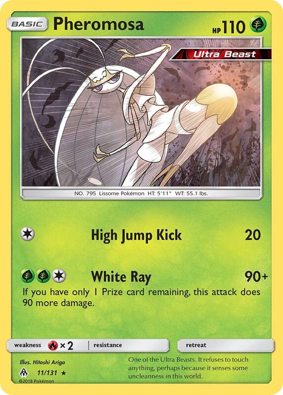 Pheromosa Pokemon card from SM - Forbidden Light