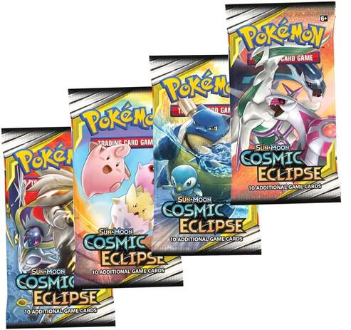 Cosmic Eclipse Booster Pack Art Bundle [Set of 4] Pokemon card from SM - Cosmic Eclipse