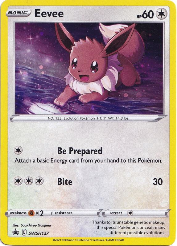 Eevee - SWSH127 Pokemon card from SWSH: Sword & Shield Promo Cards