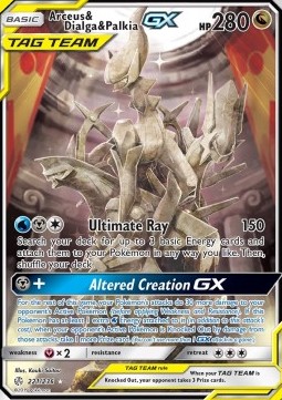 Arceus & Dialga & Palkia GX (Holo)