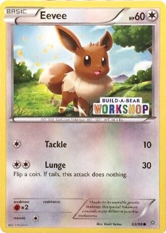 Eevee Pokemon card from Miscellaneous Cards & Products