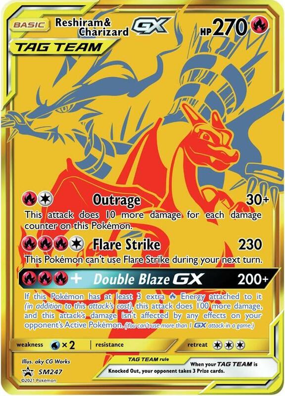 Reshiram & Charizard GX - SM247 Pokemon card from SM Promos