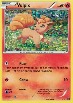 Vulpix Pokemon card from McDonalds Collection 2016