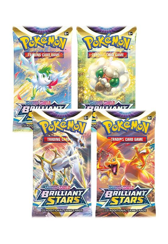Brilliant Stars Booster Pack Art Bundle [Set of 4] Pokemon card from SWSH09: Brilliant