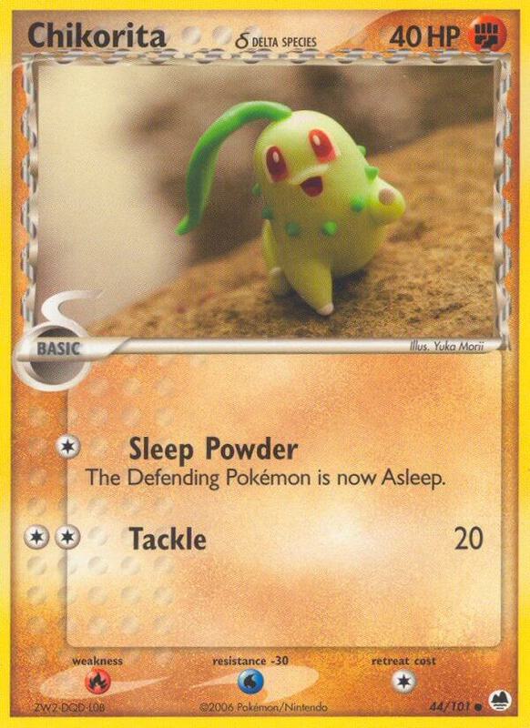 Chikorita (Delta Species) Pokemon card from Dragon Frontiers