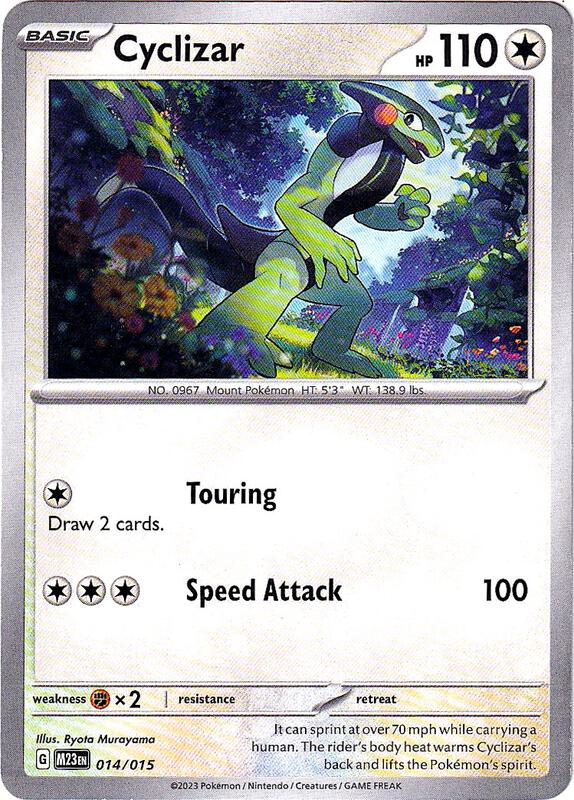 Cyclizar Pokemon card from McDonald's Promos 2023