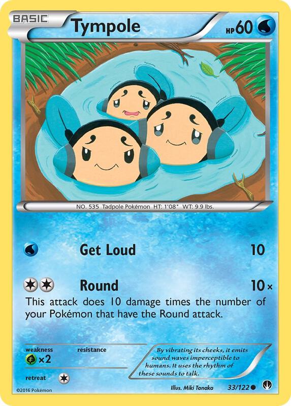 Tympole Pokemon card from XY - BREAKpoint