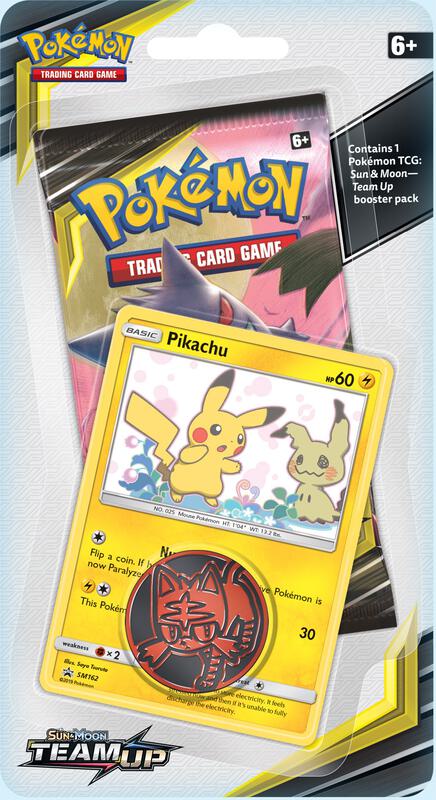Team Up Single Pack Blister [Pikachu] Pokemon card from SM - Team Up