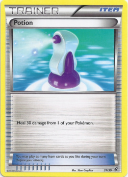 Potion Pokemon card from XY Kalos Starter Set