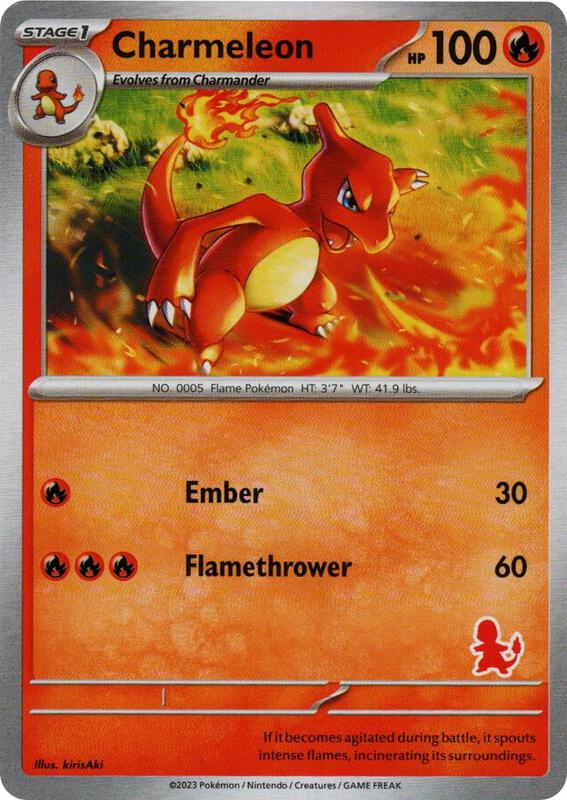 Charmeleon Pokemon card from My First Battle