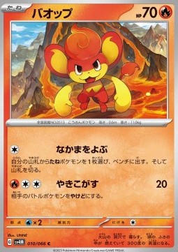 Pansear Pokemon card from Future Flash