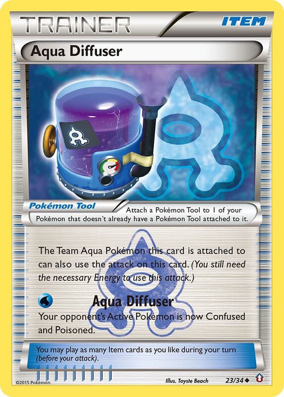 Aqua Diffuser Pokemon card from Double Crisis