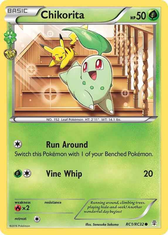 Chikorita Pokemon card from Generations: Radiant Collection