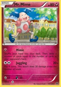 Mr. Mime Pokemon card from Fates Collide