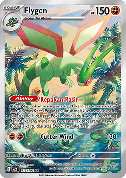 Flygon Pokemon card from Indigo Flame