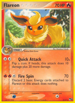 Flareon Pokemon card from POP Series 3