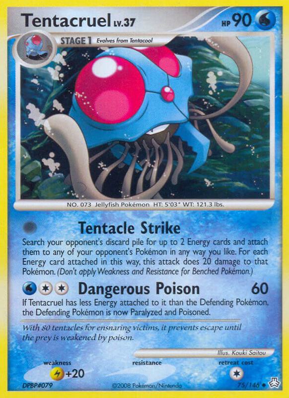 Tentacruel Pokemon card from Legends Awakened