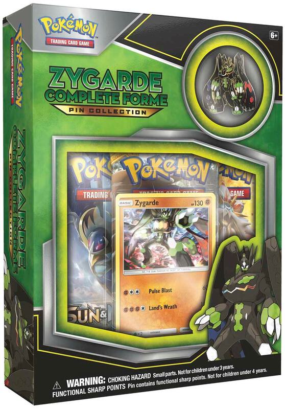 Zygarde Complete Forme Pin Collection Pokemon card from SM Base Set