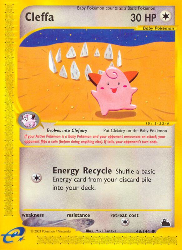 Cleffa Pokemon card from Skyridge