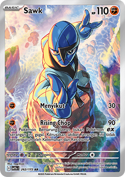 Sawk Pokemon card from Black White IDTH
