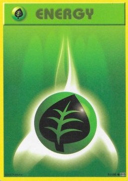 Grass Energy Pokemon card from Evolutions