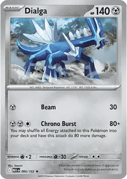 Dialga (Holo) Pokemon card from Mega Evolution