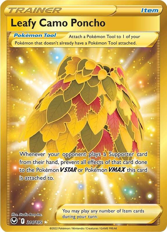 Leafy Camo Poncho (Secret) Pokemon card from SWSH12: Silver