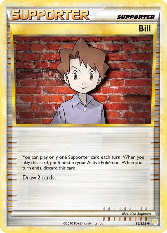 Bill Pokemon card from HeartGold SoulSilver