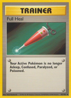Full Heal Pokemon card from Base Set