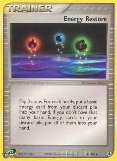 Energy Restore Pokemon card from Ruby and Sapphire