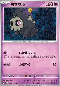 Duskull Pokemon card from Night Wanderer